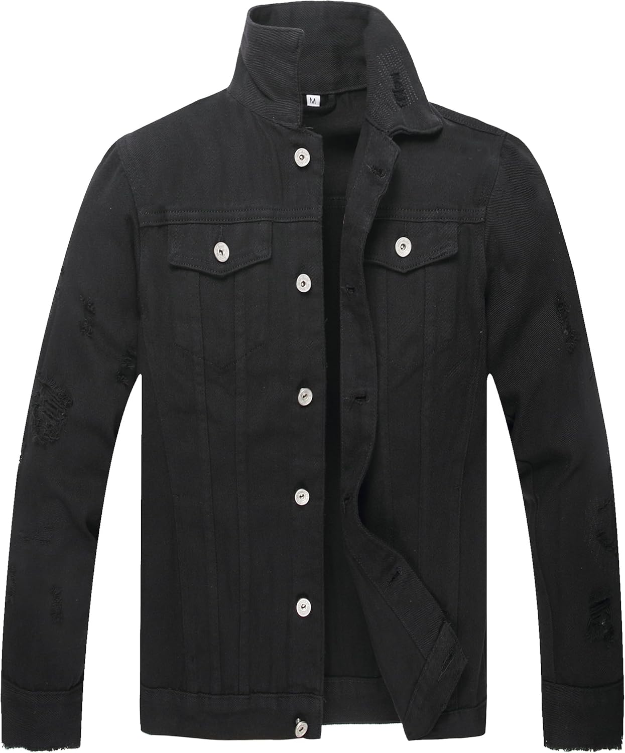 Denim Jeans Jackets For Slim Fit Destroyed Distressed Fashion Ripped Vintage Coat Jeans Jacket