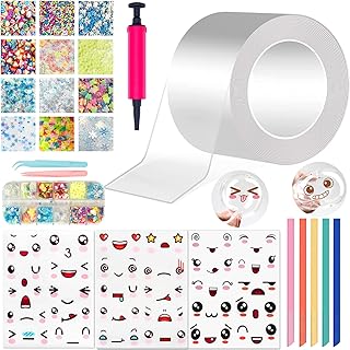 Nano Tape Bubble kit for Kids Balloons Nano Tape Bubbles kit Nano Bubble Tape Nano Tape kit Nano Tape Squishy kit bloonies Plastic Bubbles White Balloons Bulk Bubbles for Kids