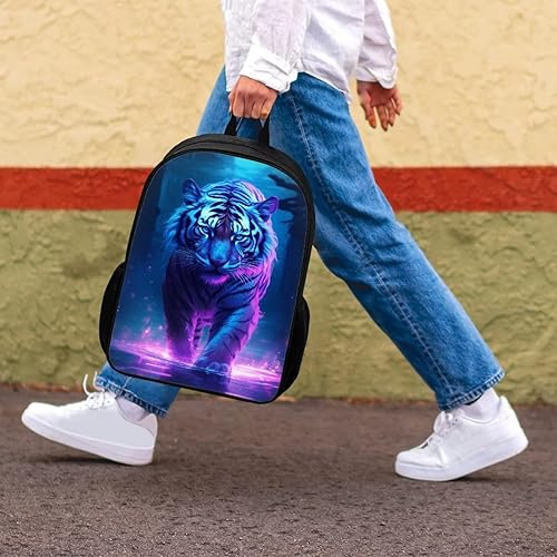 Miniatura 4 de Mochila para niños y niñas con diseño de animales, Lago Tigre Púrpura, Mochilas Sling