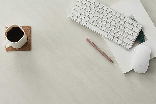 Miniatura 4 de Kaboon Mesa universal de 45 x 20 pulgadas, mesa sólida de melamina de una pieza, escritorio flotante en L para bricolaje, hogar y oficina, sal