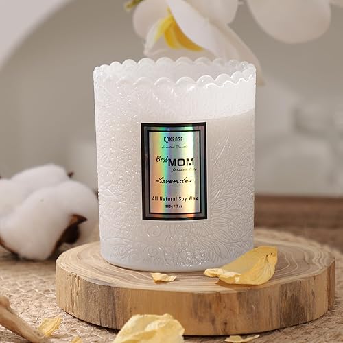 Miniatura 4 de Amber Candle - Vela en tarro de aromaterapia (7.2 onzas), 40-50 horas de tiempo de combustión, mecha de algodón, vela de soja natural para mujeres,