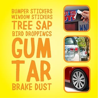 Goo Gone Automotive - Cleans Auto Interiors, Auto Bodies and Rims, Removes Bugs & Stickers - 16 Fl. Oz.