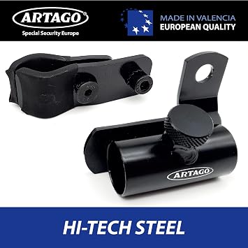Artago K502 Metal bracket for U-lock fixed to tubes or screws, bicycle and motorcycle.