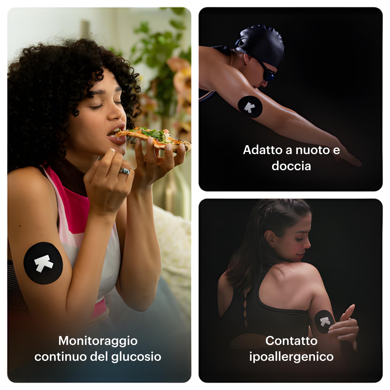 Ultrahuman M1 | Monitoraggio intelligente della glicemia tramite app | Ottimizza la tua dieta | Monitoraggio continuo della glicemia, sensori avanzati Freestyle Libre 2 Plus CGM (2 sensore)