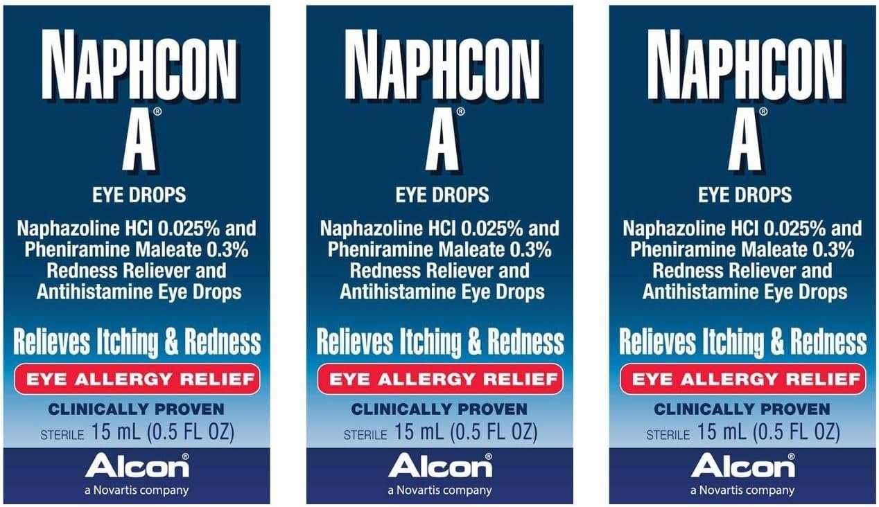 NAPHCON A Eye Drops, 15 ml (Pack of 3)