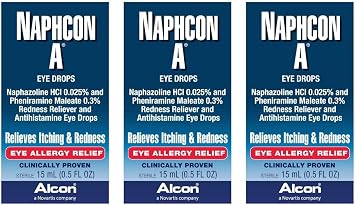 NAPHCON A Eye Drops, 15 ml Pack of 3