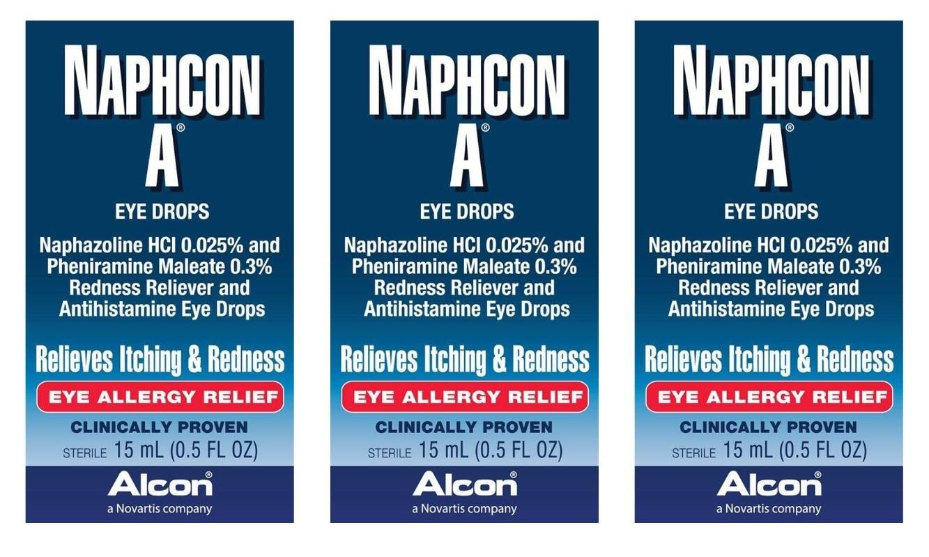 NAPHCON A Eye Drops, 15 ml (Pack of 3)