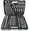 Full Professional Germany 72 Teeth Oblique Ratchet 216 Pieces Socket Set Auto Repairman Full Set 12-38-14