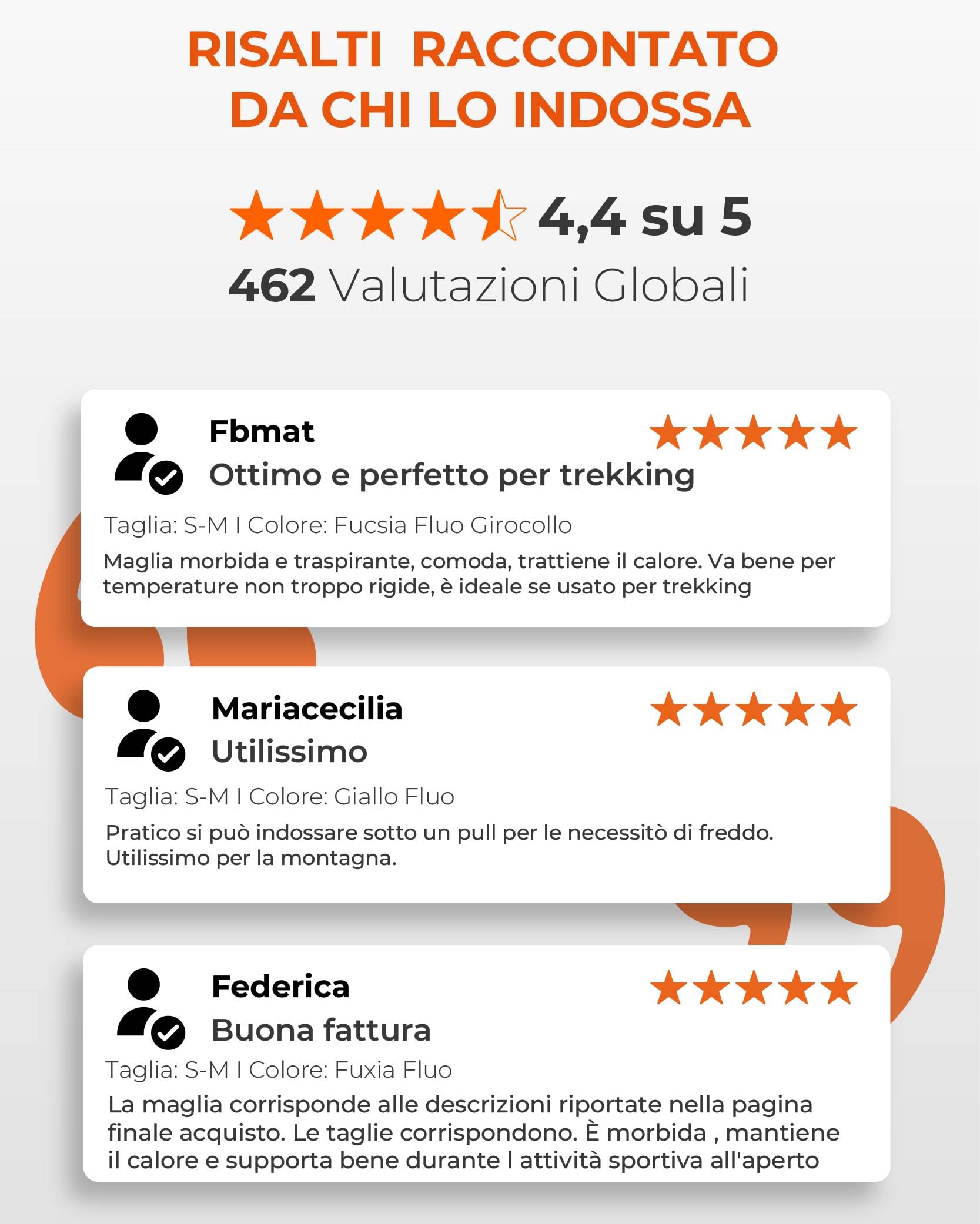 Risalti Maglia Termica Donna Manica Lunga Energy - Intimo Termico Traspirante a Compressione, Senza Cuciture ed Etichette per Sci, Trekking, Running, Ciclismo - Made in Italy