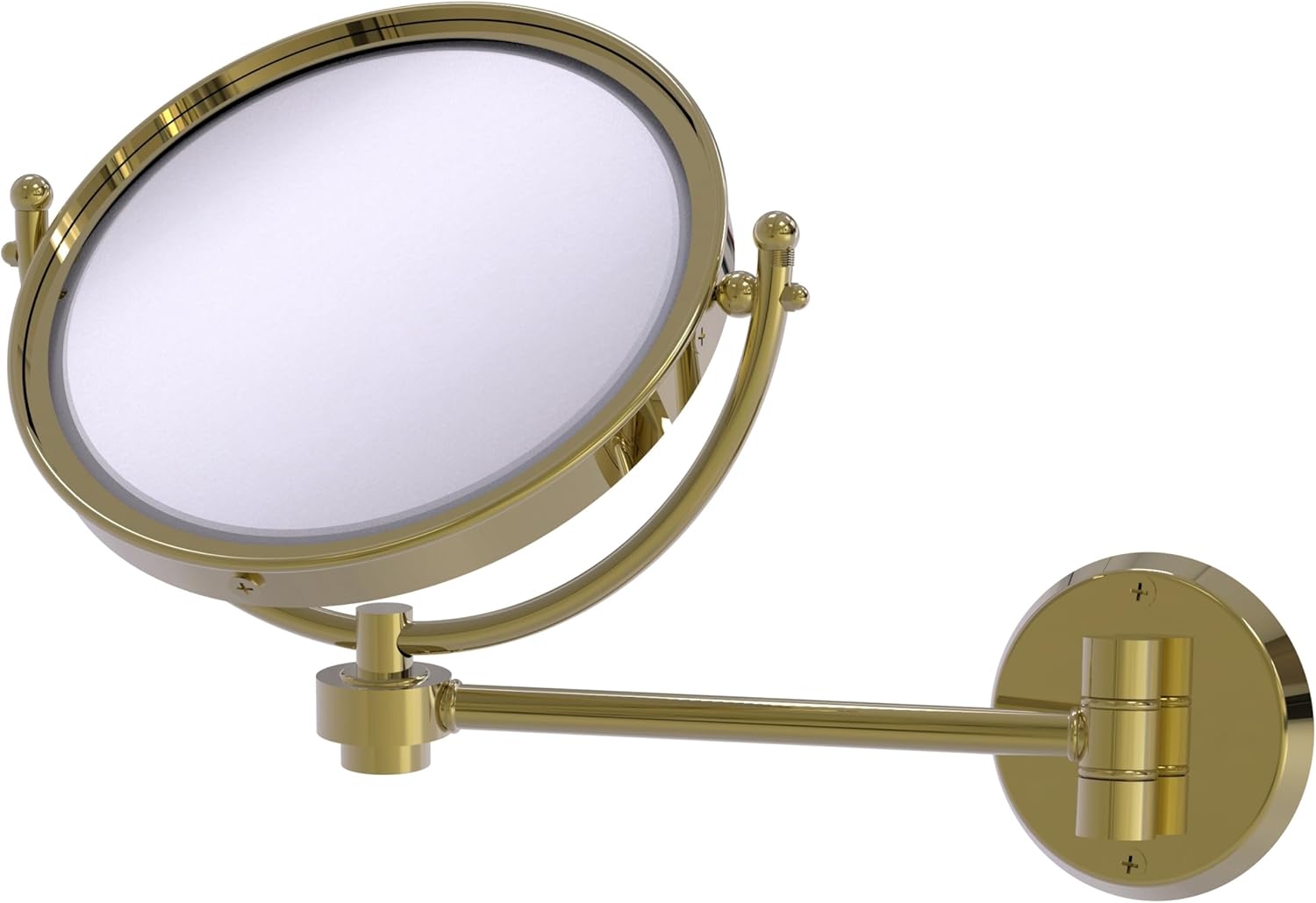 Allied Brass WM-5/3X-LVN 8 Inch Wall Mounted Make-Up Mirror 3X Magnification, Lavender