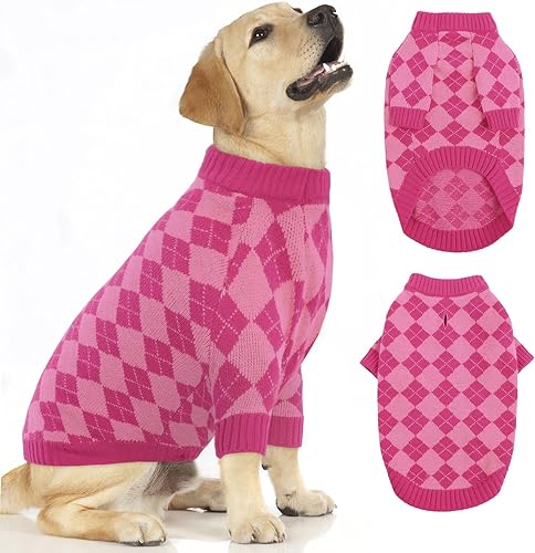 Queenmore XL Dog Sweater, Dog Sweaters for Large Dogs, Dog Christmas Sweater, Wi