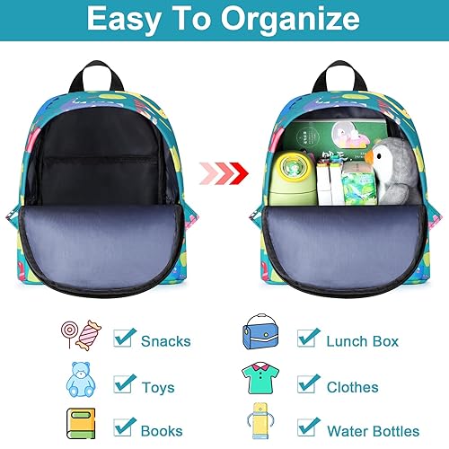 Miniatura 4 de Accmor Arnés de correa para mochila para niños, lindas mochilas de dinosaurio para bebés con eslabón de muñeca antipérdida, mini mochila para niños,
