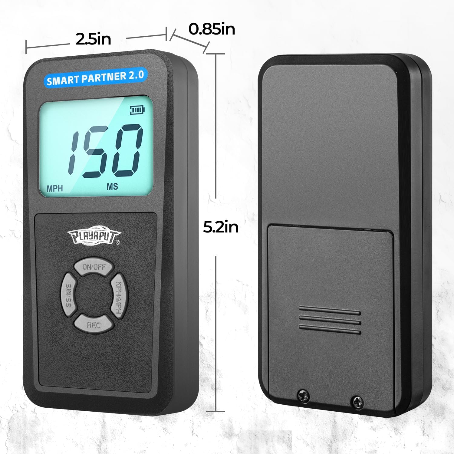 Upgrade Smart Baseball Radar - Larger LCD Display Speed Radar Gun for Swing,Hitting,Pitching Training,Handheld Coaching Radar Gun Baseball Speed Training Equipment for All Baseball Player