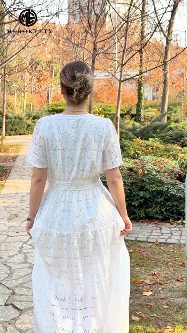 MEROKEETY Women's Summer Floral Maxi Dress 2026 Spring Boho Vacation Eyelet Lace Short Sleeve A Line Tiered Flowy Dresses, Apricot, Small at Amazon Women's Clothing store MEROKEETY Women's Summer Floral Maxi Dress 2026 Spring Boho Vacation Eyelet Lace Short Sleeve A Line Tiered Flowy Dresses, Apricot, Small at Amazon Women's Clothing store