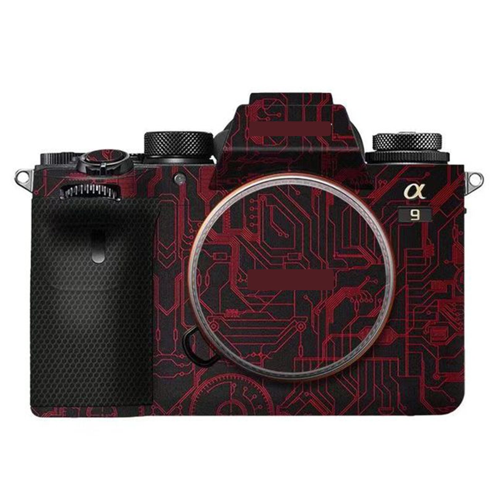 Autocollant vinyle Sony A9 rouge - Protection anti-rayures pour appareil photo hybride - 6