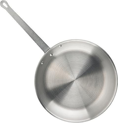 Miniatura 7 de Winco Sartén de aluminio de grado comercial, acabado natural, 14 pulgadas