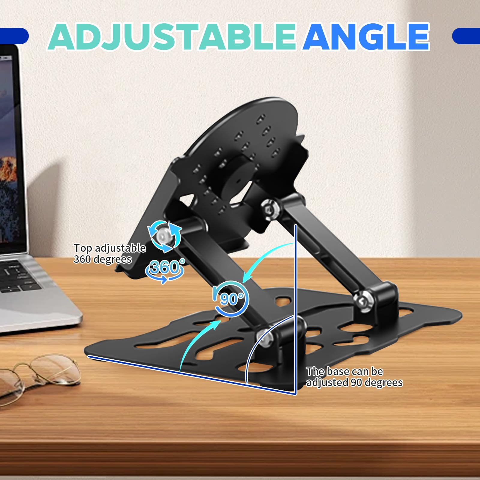 Supporto Proiettore, Supporto Proiettore a Soffitto Universale Regolabile 180°, Supporto Parete Pieghevole in Metallo con Portata Fino a 10kg per Home Cinema, Ufficio, Sala Giochi