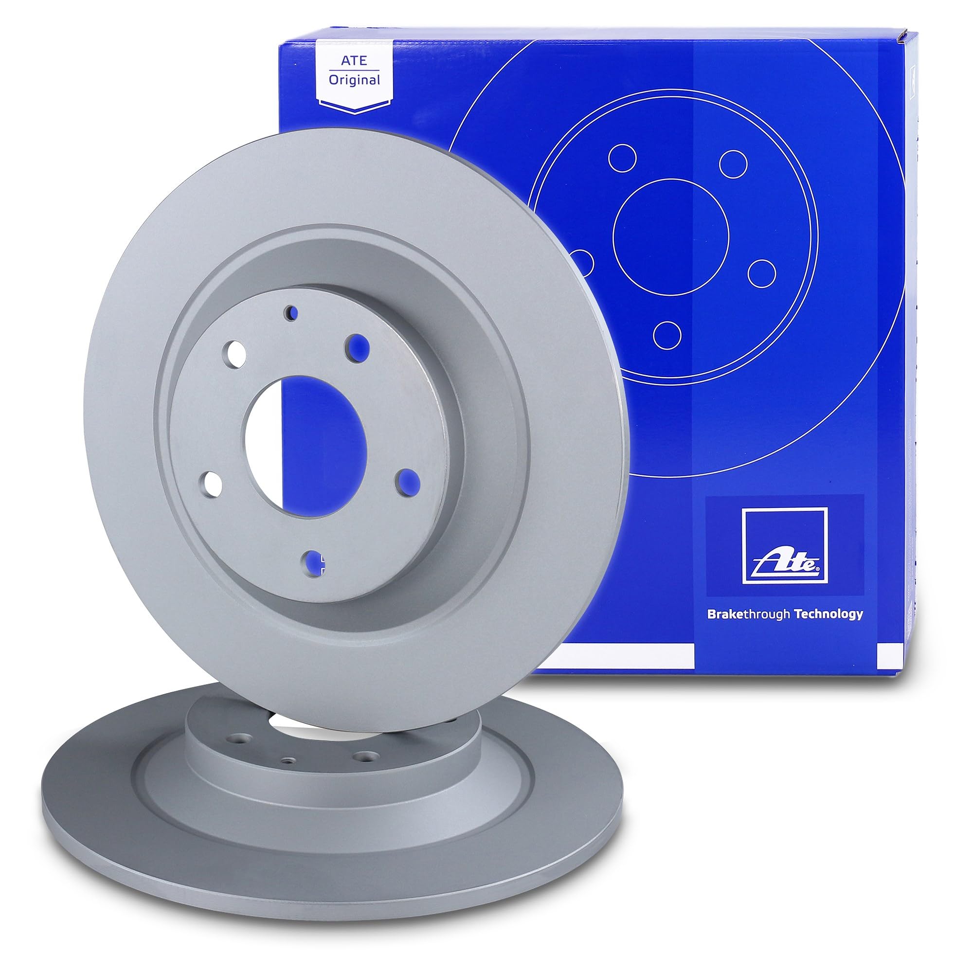 ATE Bremsenset Hinterachse inkl. Bremsscheiben hinten Ø 303 mm voll und Bremsbeläge hinten Kompatibel mit MAZDA CX-5 (KE, GH), CX-5 (KF), CX-5 Van (KE_)