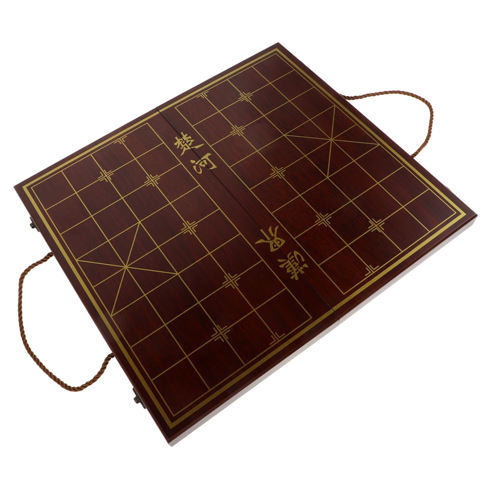 DECHOUS 1 Set Chess Box Travel Chess Chess Chessboard Checkers Travel Brown Wooden