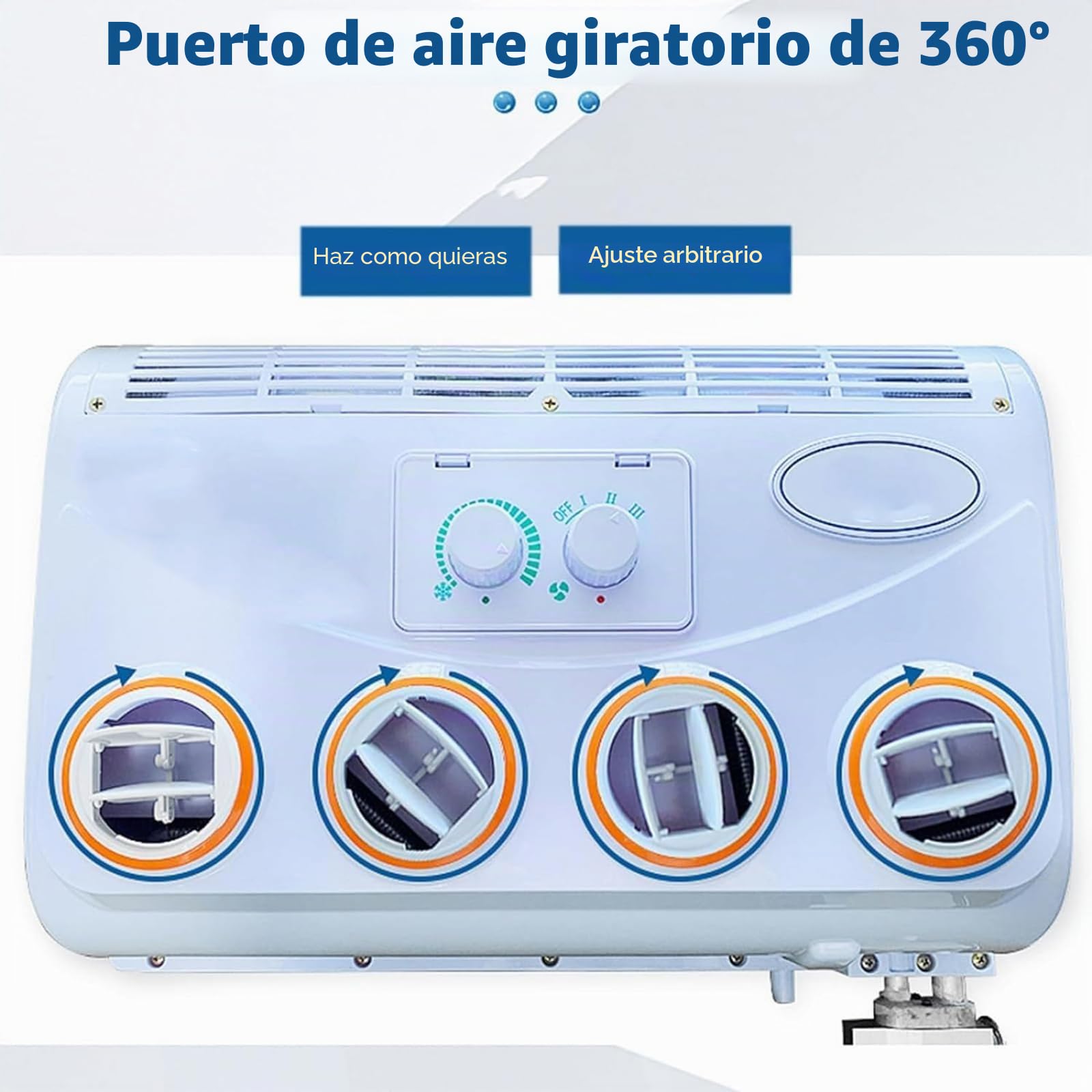 Aire acondicionado CC para camión, autocaravana, autobús, aire acondicionado sin consumo de combustible para vehículos agrícolas y de construcción