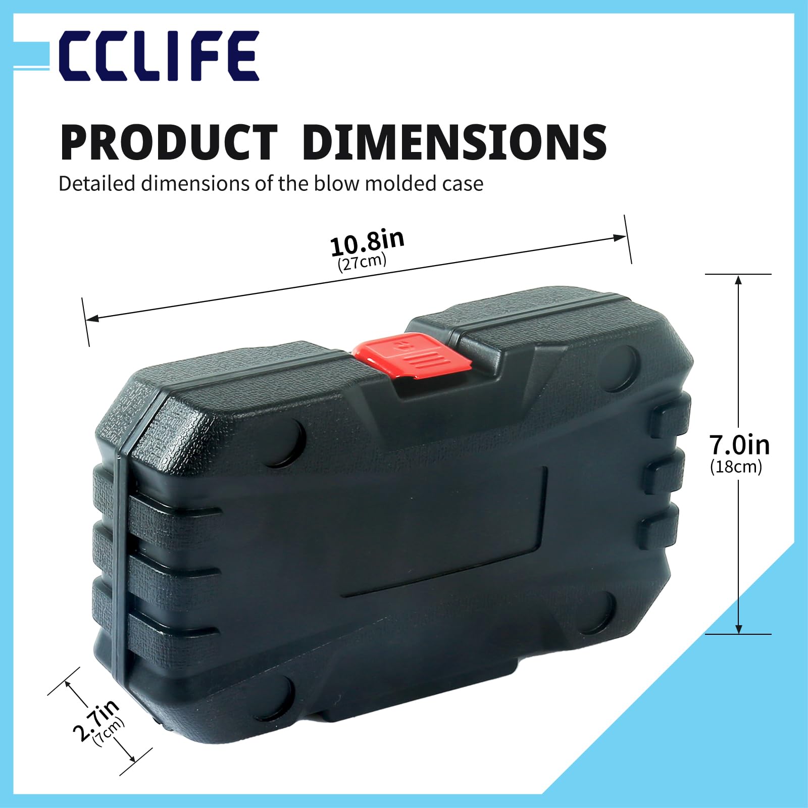 CCLIFE 3-częściowy zestaw nakrętek 1/2" do wkrętarki udarowej do felg aluminiowych