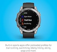 Vista 41 de Garmin Fenix 7S - Reloj inteligente de aventura de tamaño más pequeño, con capacidad de carga solar, resistente reloj para exteriores