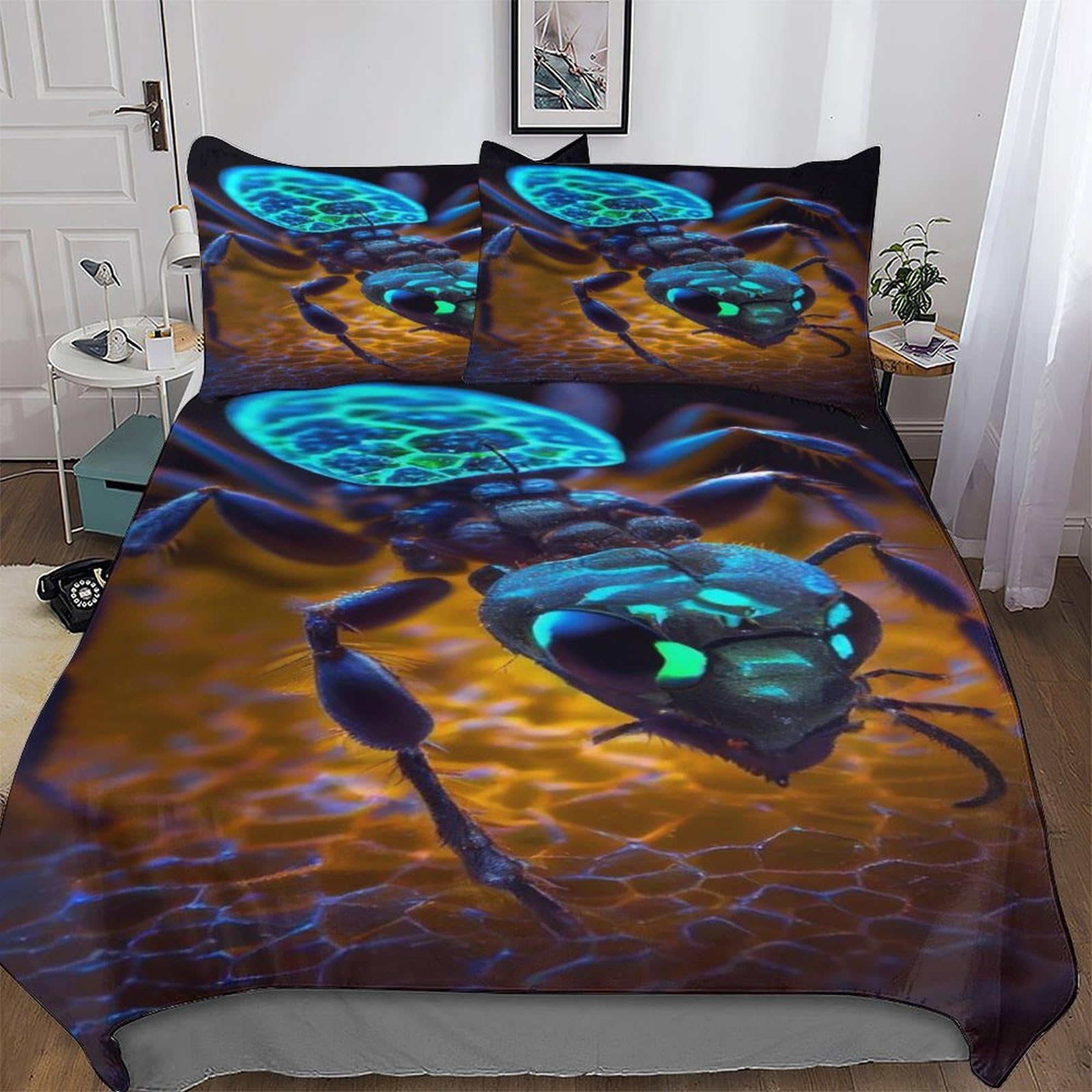 Parure de lit 3D Fourmi Bleue pour créer un cocon douillet dans la chambre