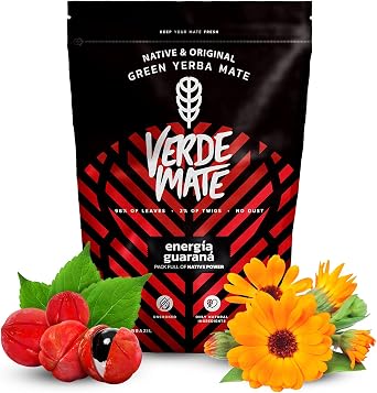 Verde Mate Green Yerba Set - Energia Guarana, Guayusa Jazmin, Sarsaparilla | Brazilian Green Tea | 3x500g