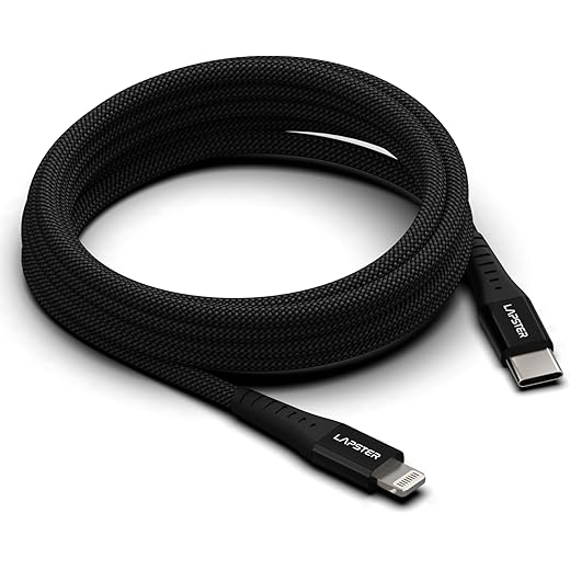 Lapster Rapidzz Lightning Cable - Fast Charge 1M