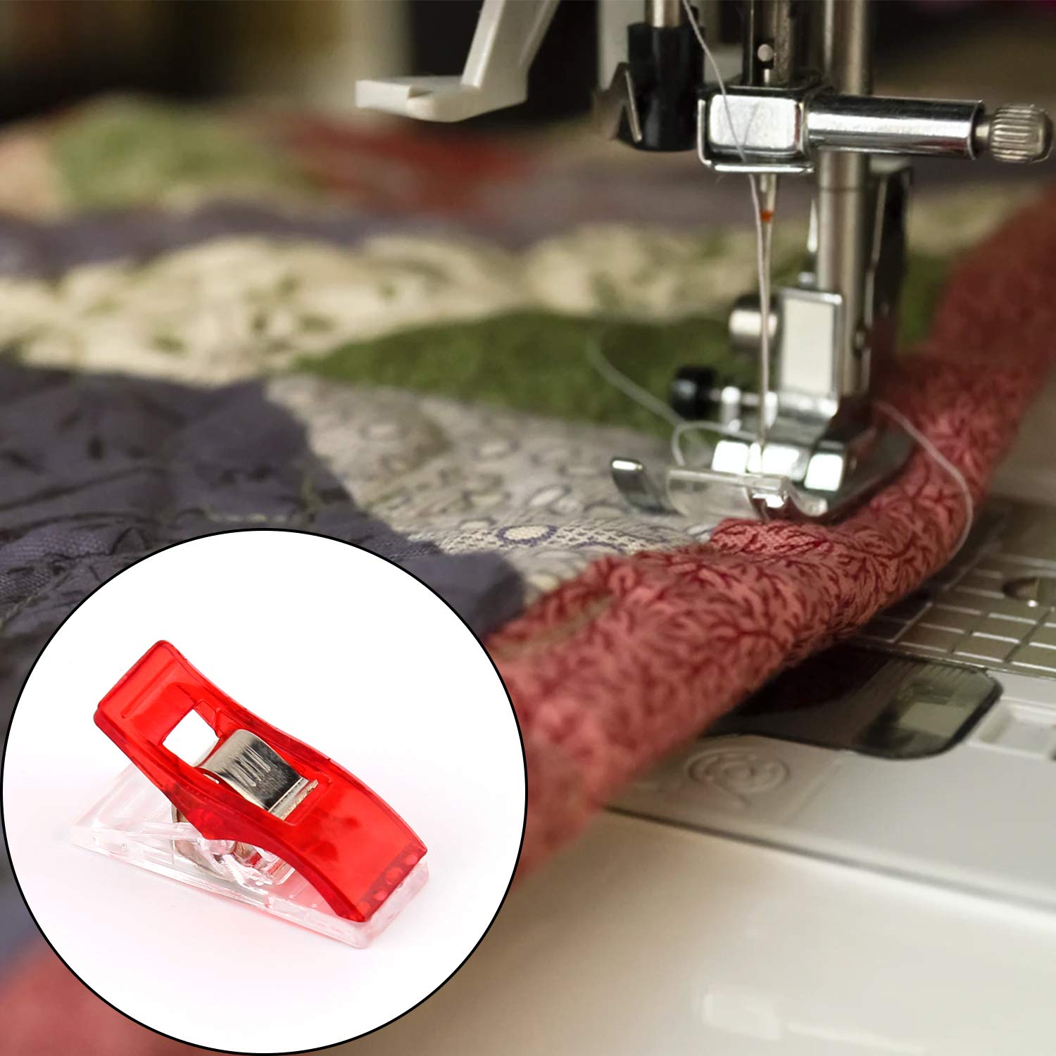 LUTER Pinces à Tissu 50pcs Et Déchireurs De Couture 4pcs Avec