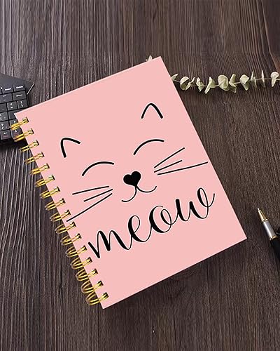 Miniatura 3 de iampanda Cuaderno de diario en espiral, encuadernación fuerte de doble alambre con papel de primera calidad para niñas y mujeres, diseño divertido