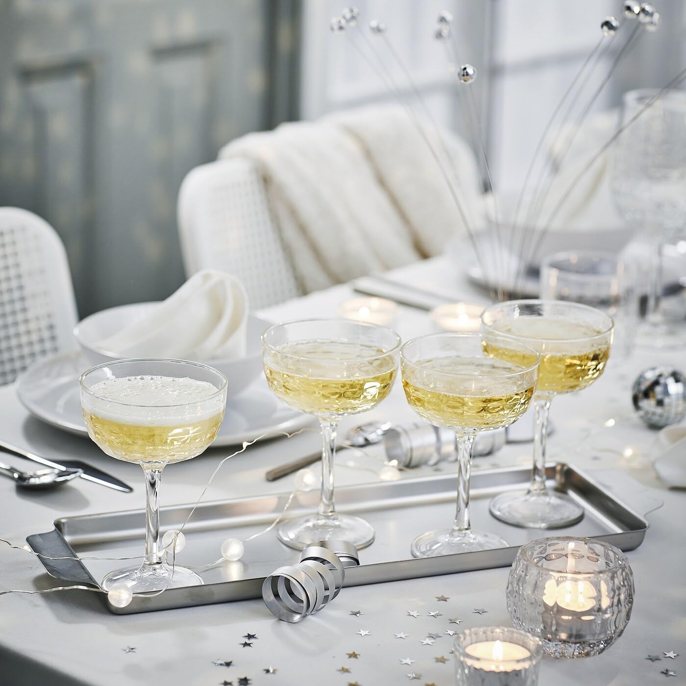IKEA FRÖJDA Champagner Coupe Klarglas 20 cl Küche, Haushalt & Wohnen