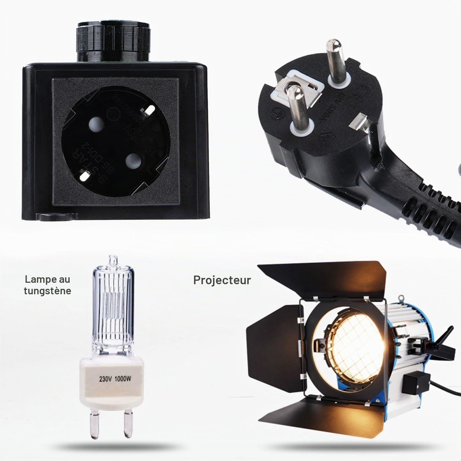 DeWin Variateur de Vitesse, Régulateur de Vitesse Commande de Ventilateur de Moteur 220V Régulateur de Vitesse en Continu Régulateur de Tension 15A Protection Contre Les Surcharges