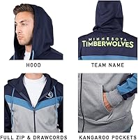 Vista 23 de Ultra Game - Chaqueta de vellón suave con capucha y cremallera completa para hombre