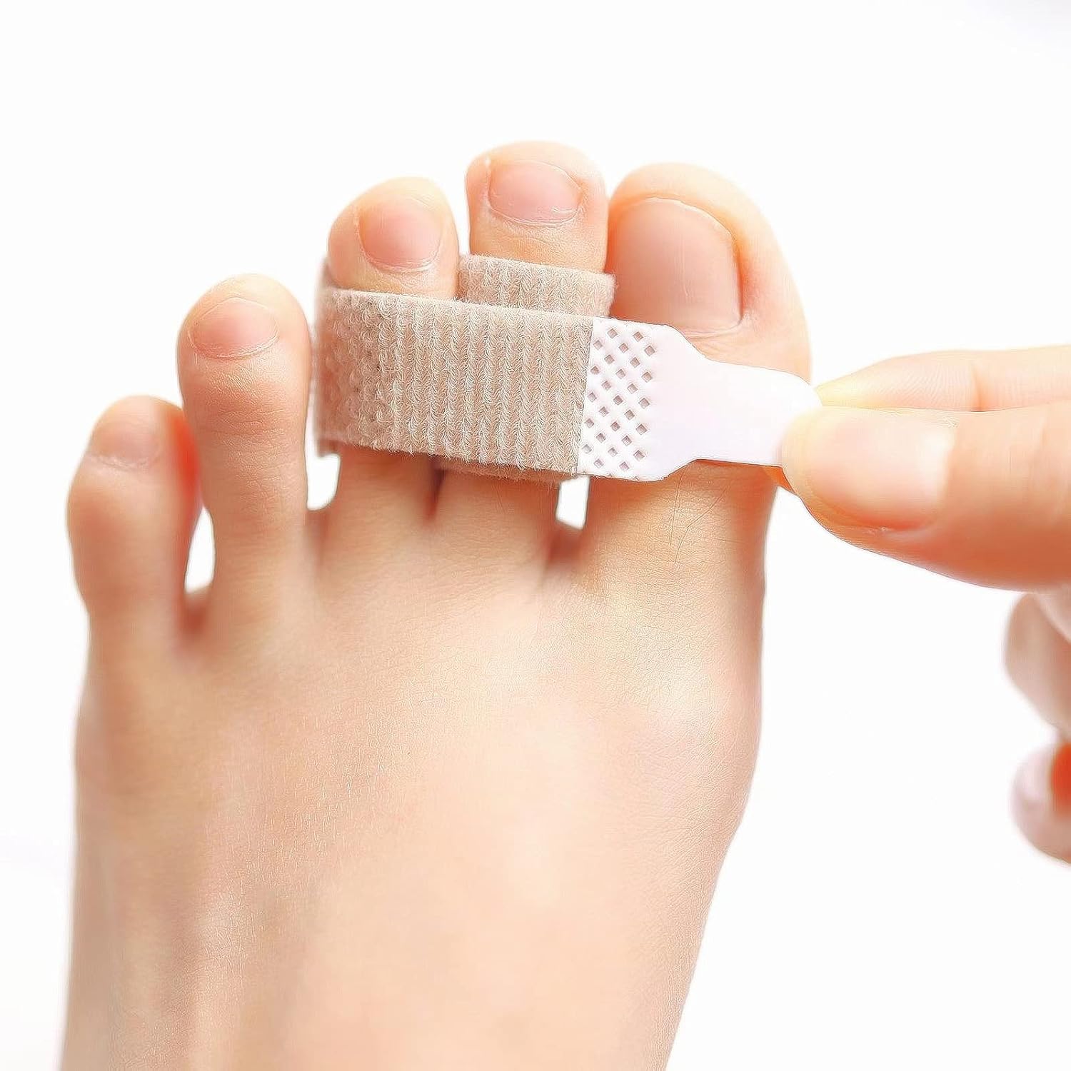 PrettSole 4 Pieces Toe Splints, Broken Toe Wraps, Hammer Toe Support