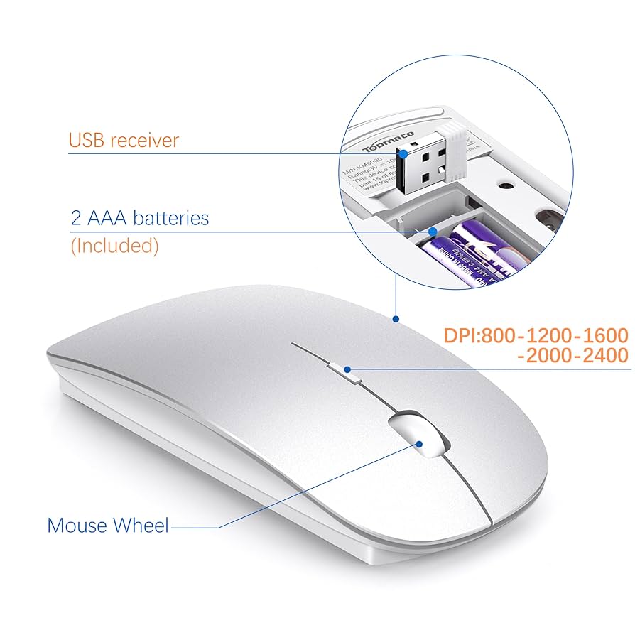 まうす Amazon.com: Wireless Keyboard and Mouse Ultra Slim Combo