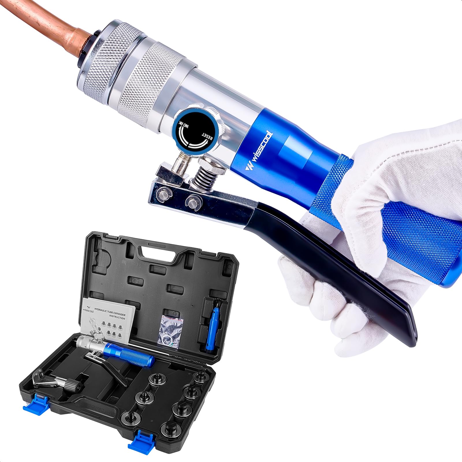 WISSCOOL Hydraulic Copper Tube Expander Swaging Tool Kit HVAC with