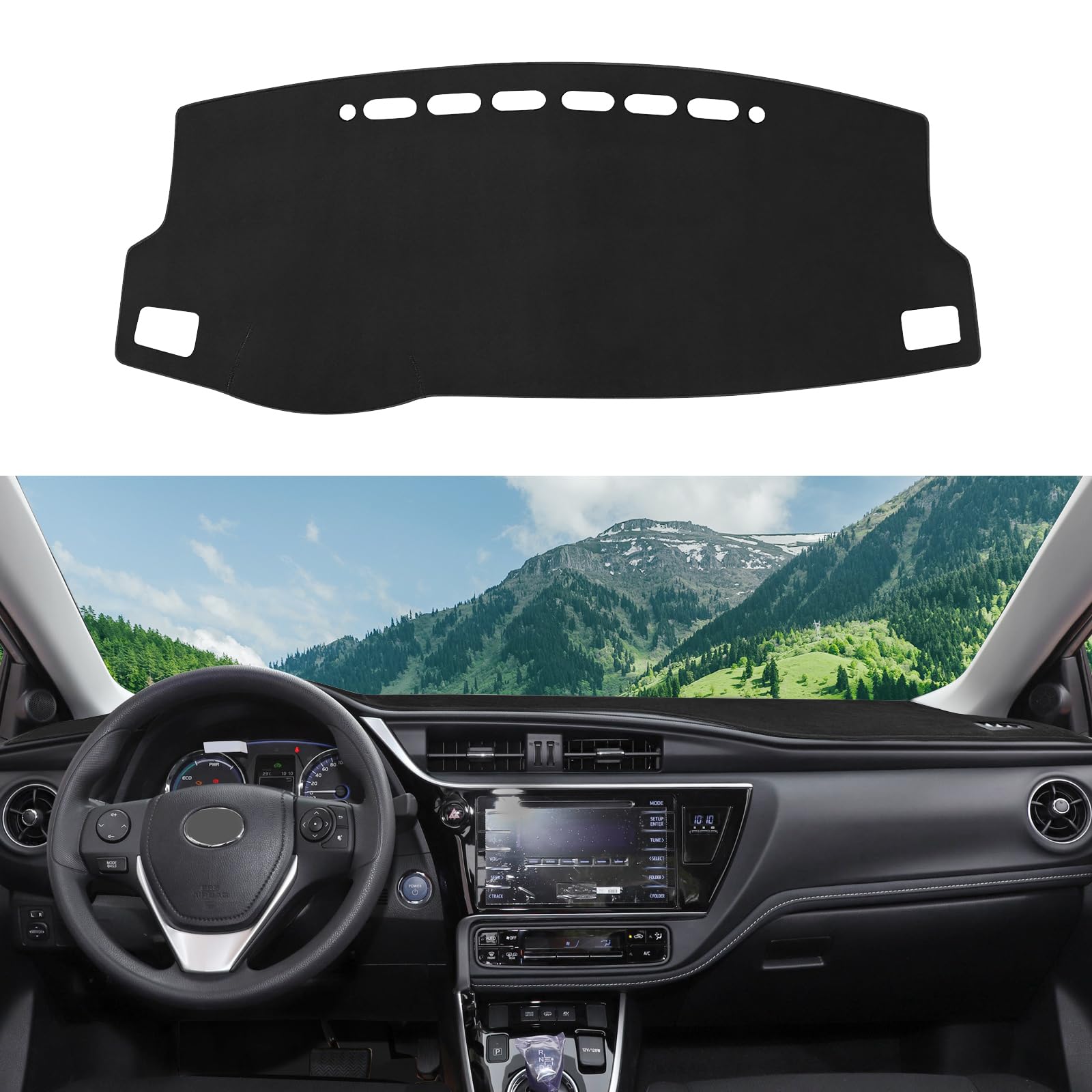Photo 1 of Dashboard Cover Mat Custom Fit for Toyota Corolla 2014-2018 Dash Cover Nonslip Dash Mat Protector Sunshade No Glare Black