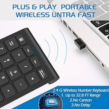 Amazon | Foloda ワイヤレス番号パッド テンキーパッド Numpad