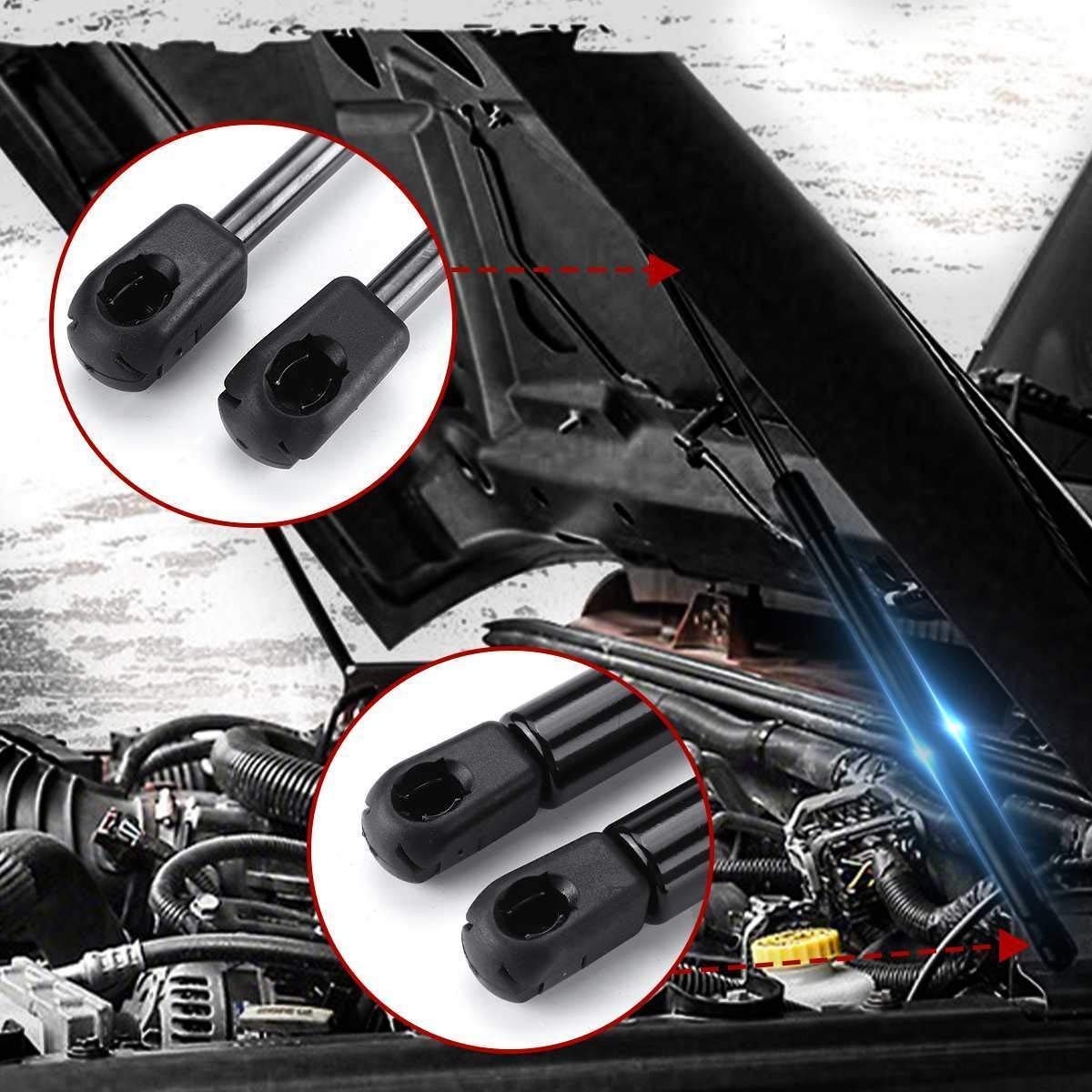 2 Pezzi Cofano Anteriore BonnModify Supporto per Sollevamento ammortizzatori a Gas ShoDamper per Jeep Wrangler (JK) 2007 2008 2009 2010 2011 2012-2018