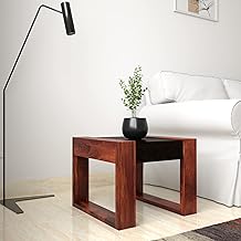 Amazon Brand - Solimo Ese Side Table (Sheesham Wood, Walnut and Honey Finish)