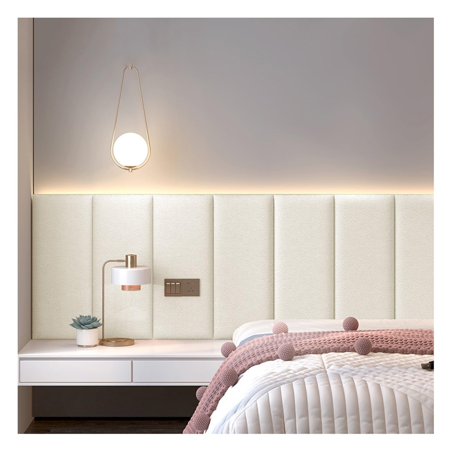 Autocollants muraux anti-collision (lot de 4) : panneaux rembourrés sécurité enfants pour chambre