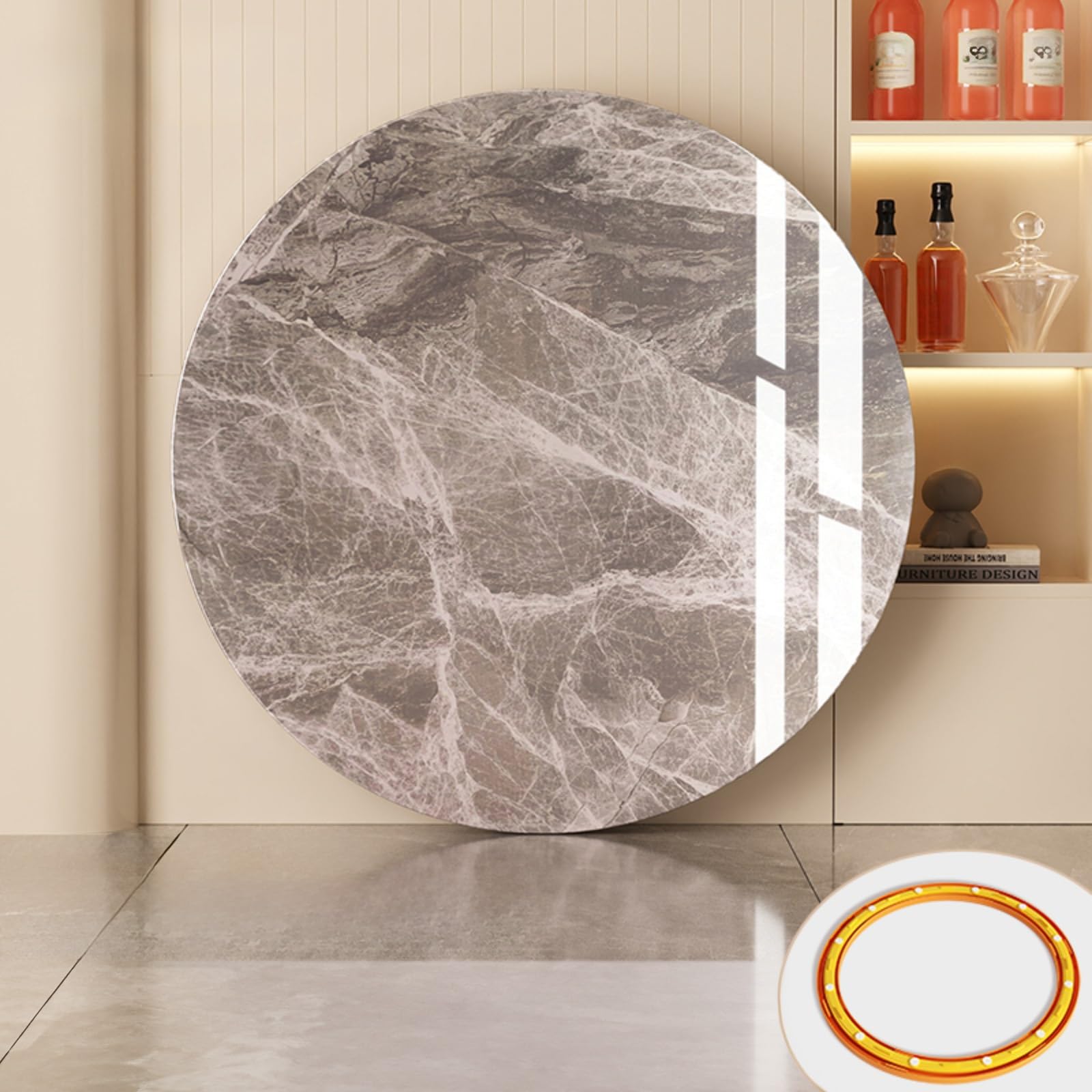 Plateau tournant rond Lazy Susan pour table de salle à manger et banquet