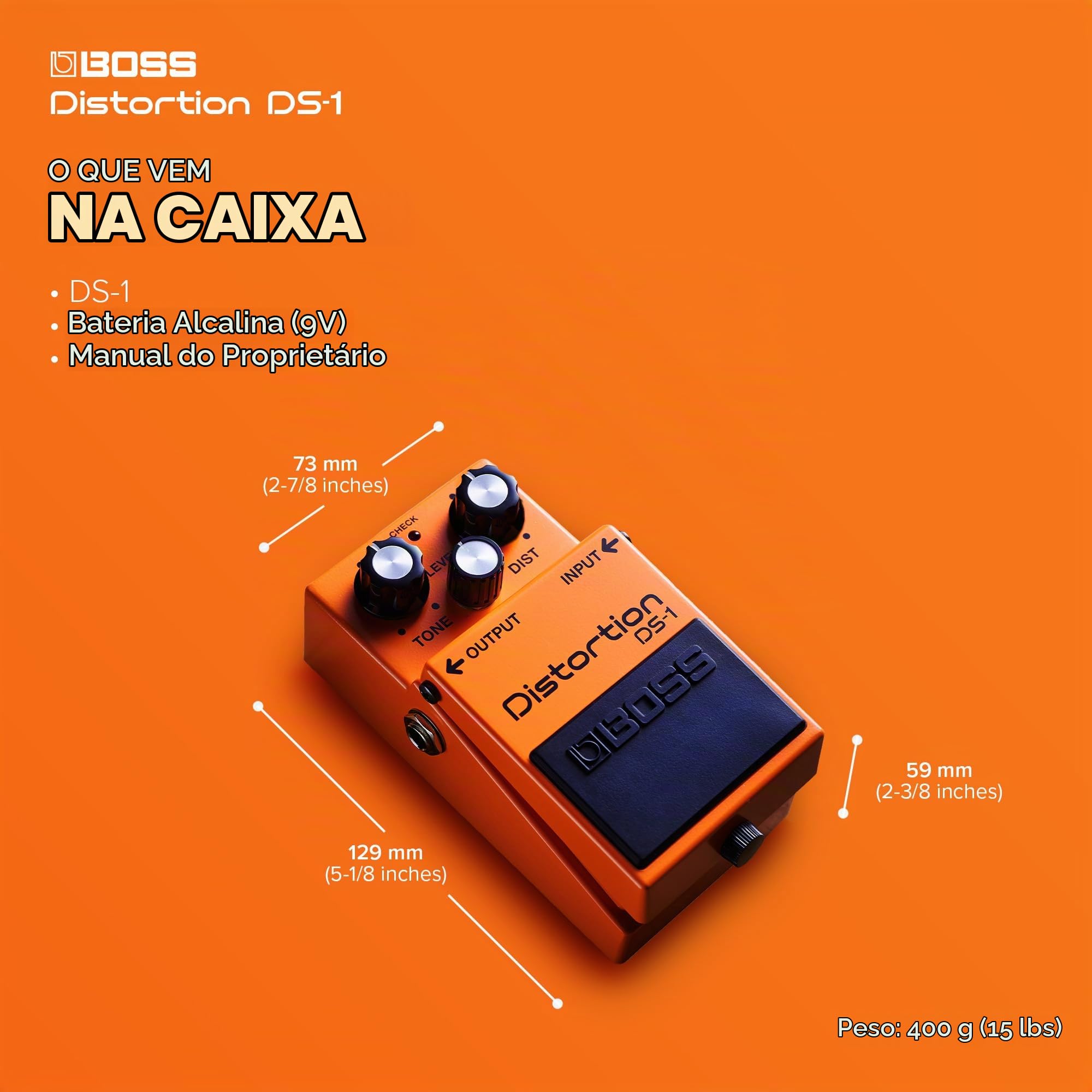 Ds-1 | Pedal de Distorção Boss Distortion Ds-1 : Amazon.com.br