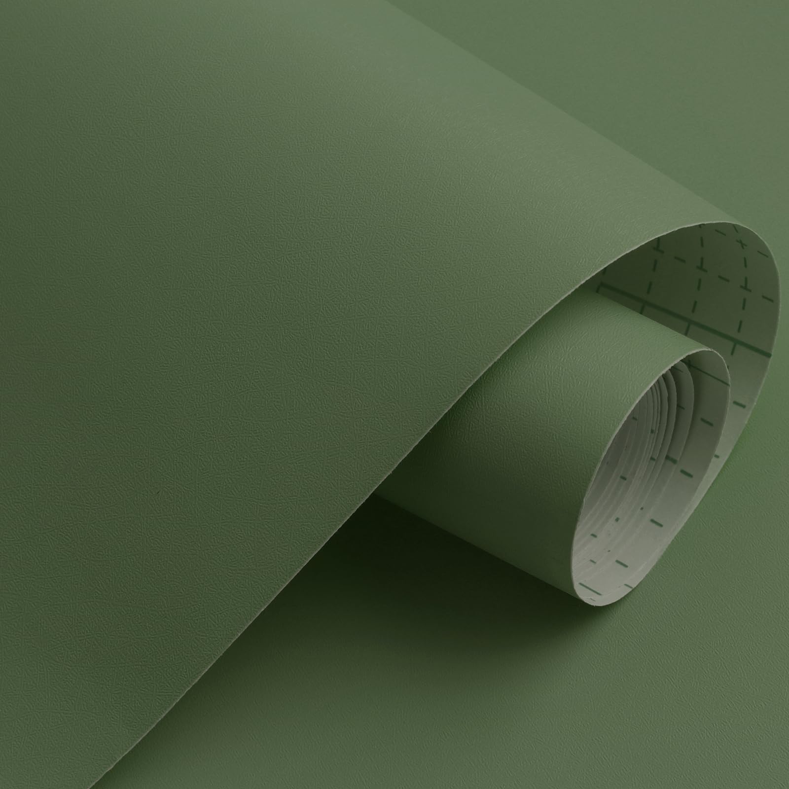 Timeet Self Adhesive Wallpaper Green Textured Peel and Stick Wallpaper Dark Green Sticky Back Plastic Roll 60CMx10M Waterproof Vinyl Film for Bedroom DIY Refurbished Furniture Stickers