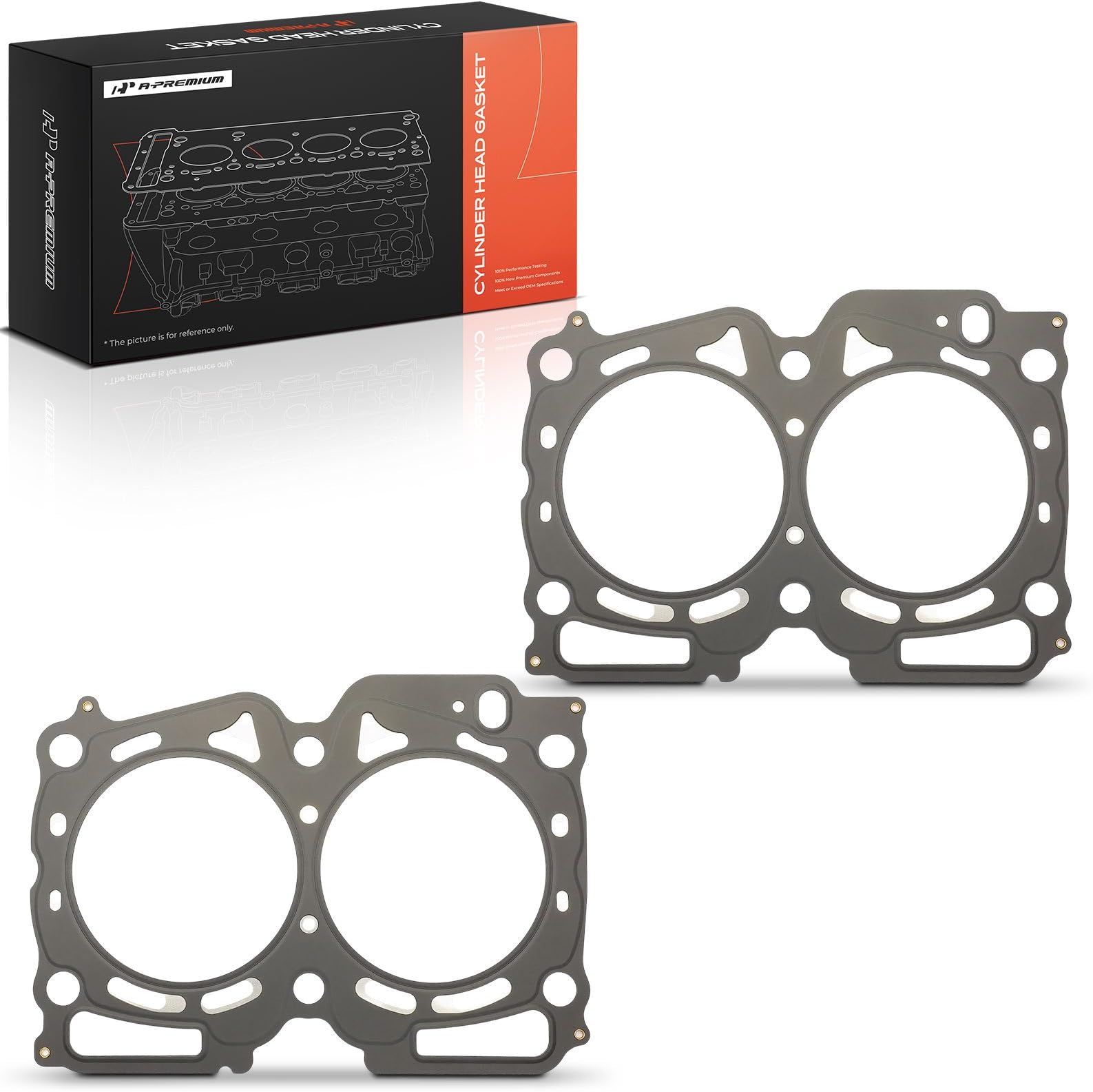 A-Premium 2 Pcs Engine Cylinder Head Gasket Compatible with Subaru Outback 2000-2009, Forester 1999-2010, Impreza 1998-2011, Legacy 1998-2009, Baja 2003-2006 & Saab 9-2X 2005-2006, 2.5L