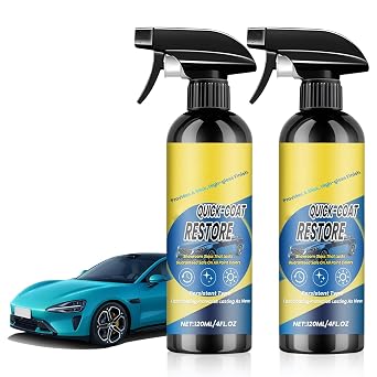 2 Pack Nano Quick Coat Restore Coating Spray, 2026 Advanced Automobile Quick-Acting Coating Agent, Quick Effect Coating Agent Spray with Dust Proof and Glazing Effects Long-Lasting