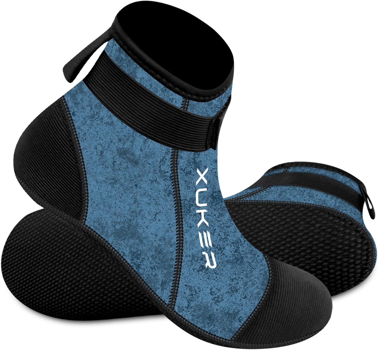 XUKER Water Socks Neoprene Socks, 3mm Glue Blind Stitch Sand Beach Volleyball Wetsuit Socks Water Booties for Diving - Image 6