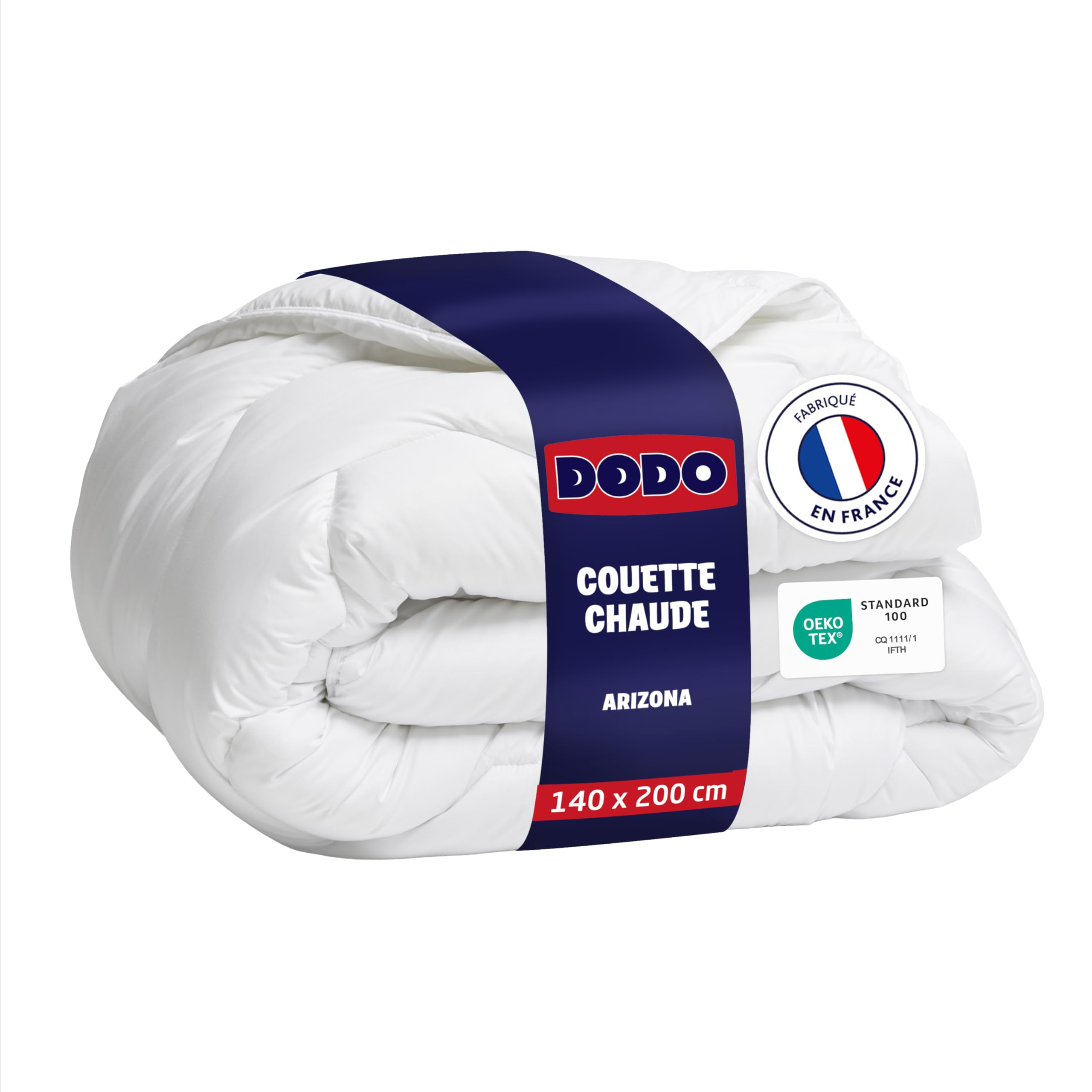 Dodo 29443 Arizona Warm Polyester Duvet, White, White, 200 x 140 cm
