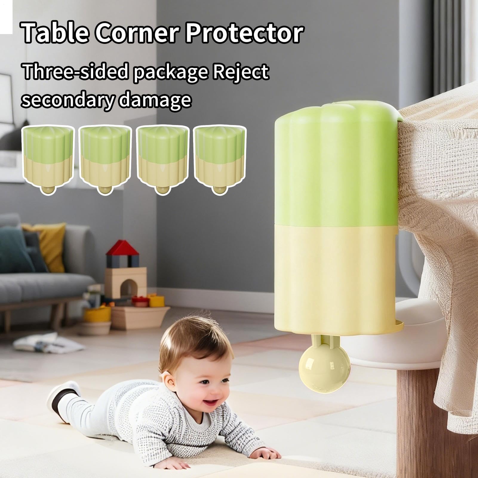 Proteggi Angoli Tavolo Silicone Morbido Antiscivolo Sicurezza Bambini | Copriangolo Decorativo Per Tavolo Per Scrivania, Mobili, Camera Bambini, Sala Giochi, Soggiorno